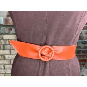 cinch belt Faux leather brown
